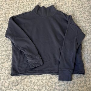 Madewell blue/gray turtleneck sweatshirt